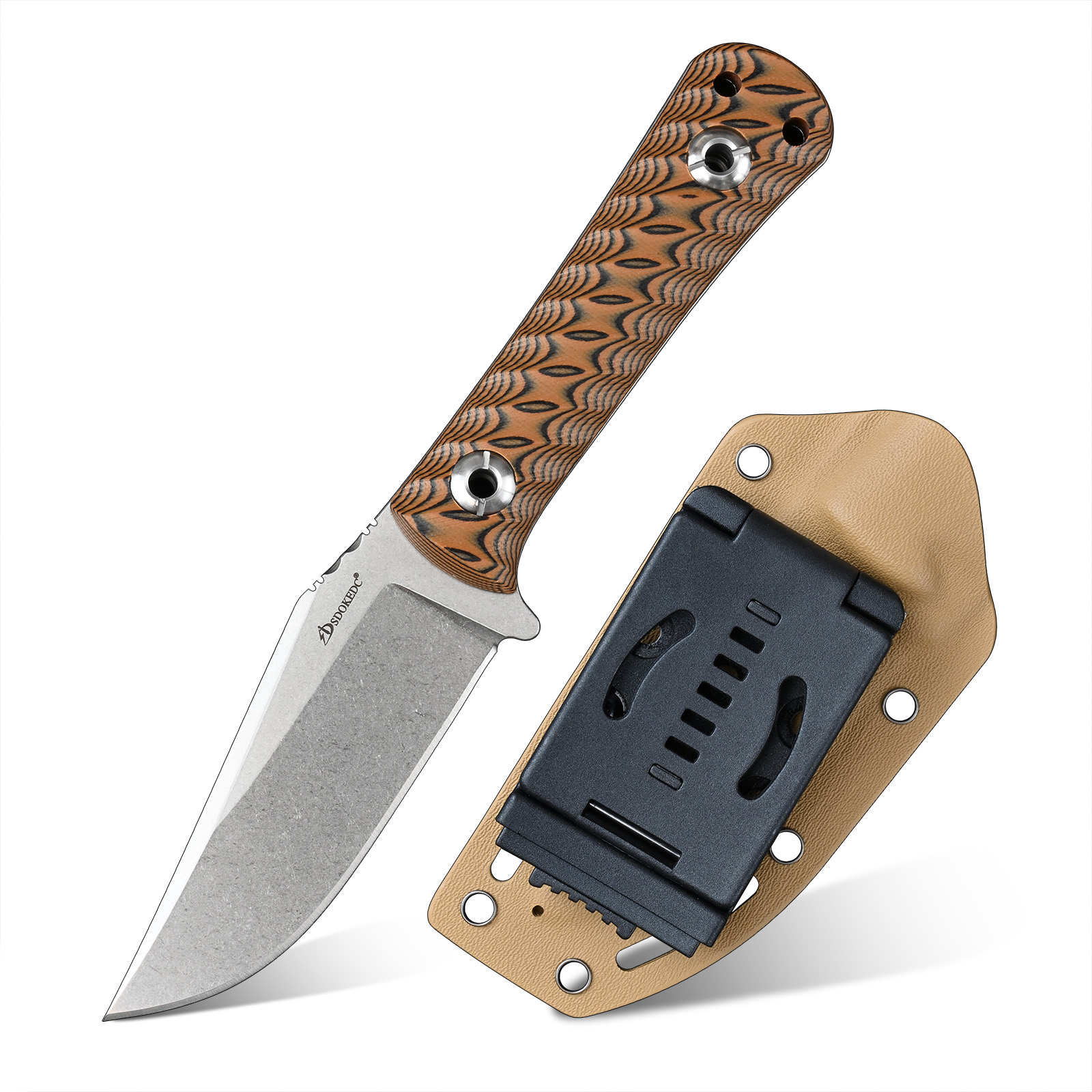 Edc Carry Fixed Blade Knife - SDOKEDC Outil de coupe portable EDC,
