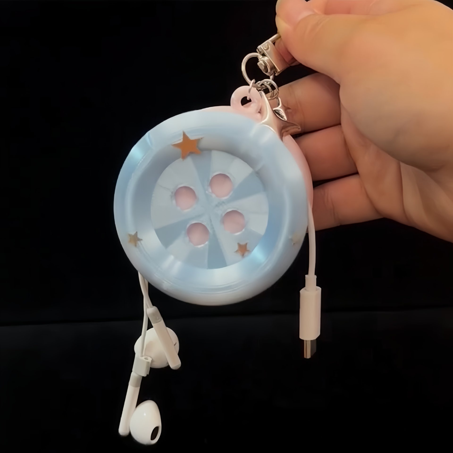 Porte-clés Étoile 3D Kawaii av - Cable Winder Keychain avis et prix